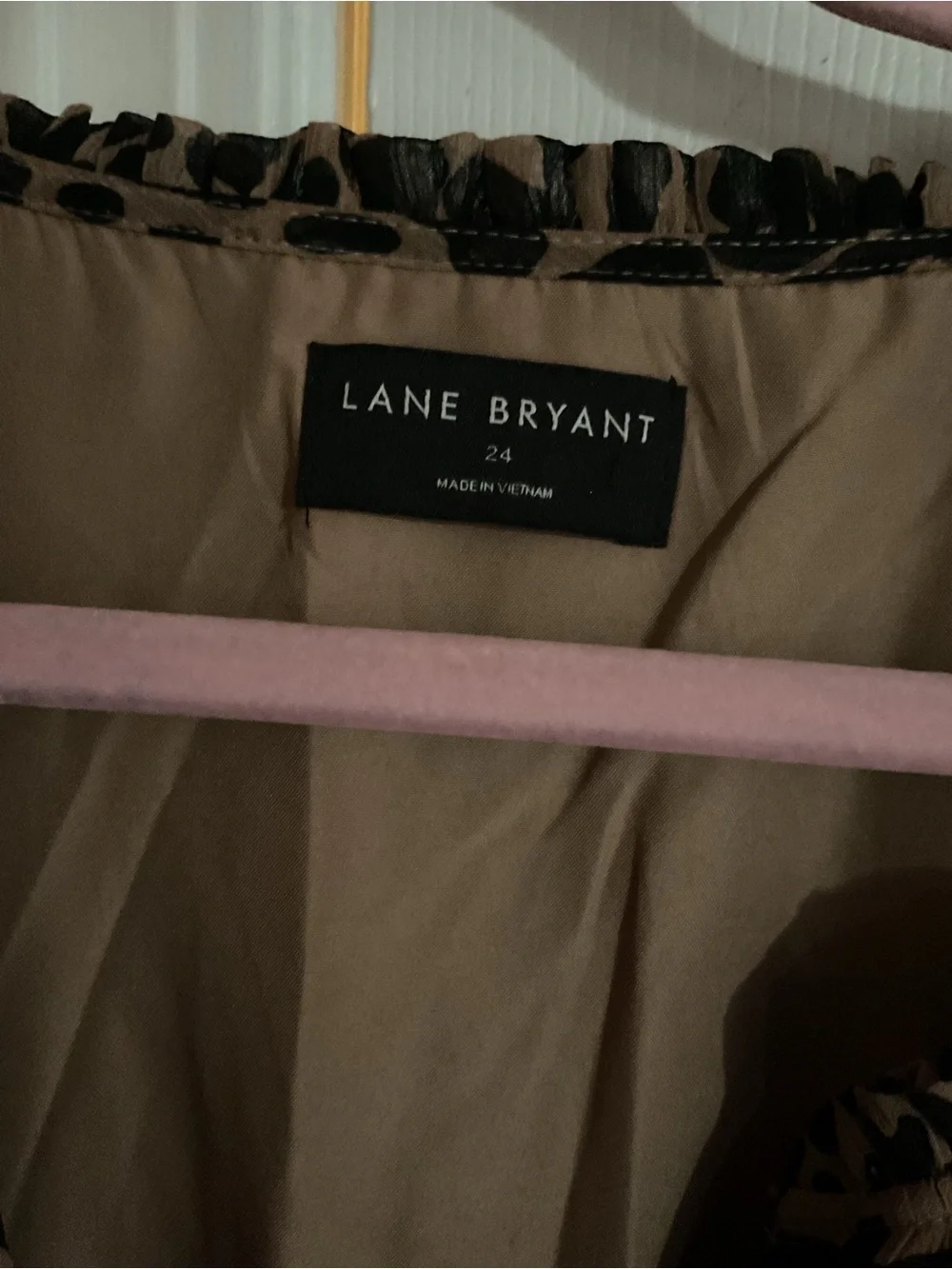 Lane Bryant Leopard Print Dress- Tan & Black - Picture 3 of 5